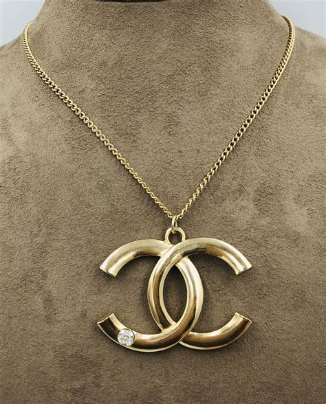 coco chanel replica pendant|chanel logo necklace cheap.